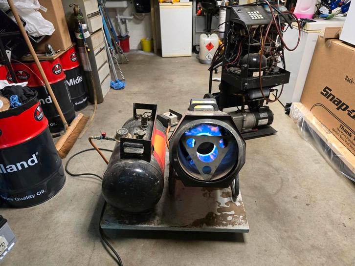 Thermobile GA24 LPG Heater met Gastank - Werkend!, Auto diversen, Autogereedschap, Gebruikt, Ophalen