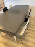 Gratis grote tafel met 6 stoel, Ophalen, Gebruikt, 100 tot 150 cm, 200 cm of meer