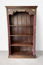 antieke Indiase boekenkast - houtsnijwerk - bohemian, Ophalen, 100 tot 150 cm, Zo goed als nieuw, 150 tot 200 cm