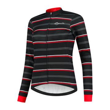 Fietsjack winter Rogelli Stripe Zwart/Rood  laatste maat  beschikbaar voor biedingen