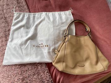 Coach tas Edie beige