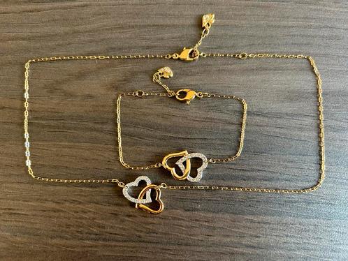 Swarovski set, Verzamelen, Swarovski, Zo goed als nieuw, Sieraad of Horloge, Ophalen of Verzenden