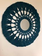 Handgemaakte macrame spiegel, Rond, Ophalen of Verzenden, Zo goed als nieuw, Minder dan 100 cm