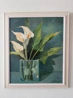Schilderij van Jos Dekker (bloemen, aronskelken), Ophalen