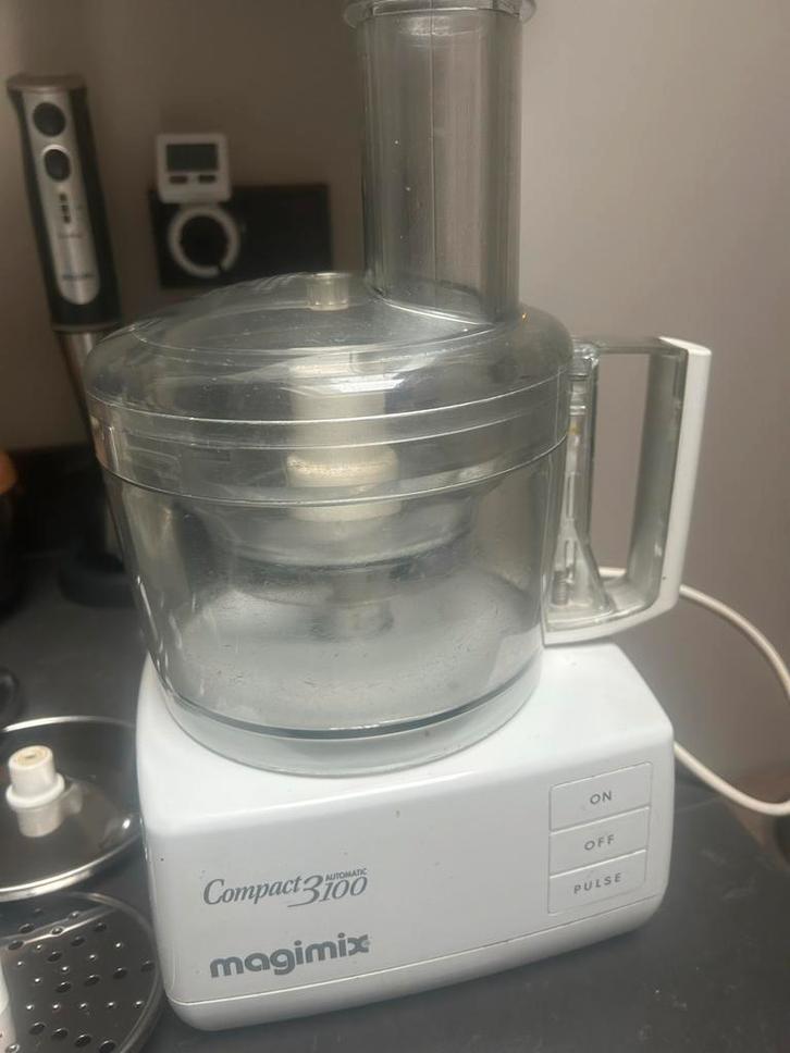 Magimix Compact 3100 Keukenmachine, Witgoed en Apparatuur, Keukenmixers, Gebruikt, 2 tot 3 liter, 2 snelheden, Vaatwasserbestendig
