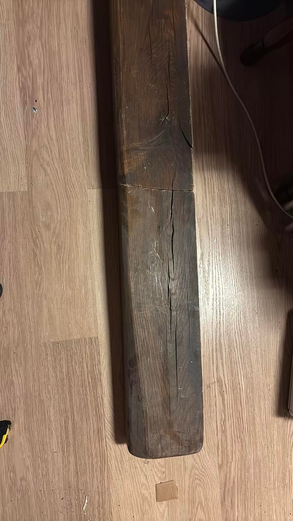 Eiken balken, Ophalen, Gebruikt, Hardhout, Minder dan 180 cm