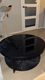 IKEA Frotorp Salontafel - Zwart Glas - Marmerlook, Huis en Inrichting, Tafels | Salontafels, Ophalen, Rond, 50 tot 100 cm, Minder dan 50 cm