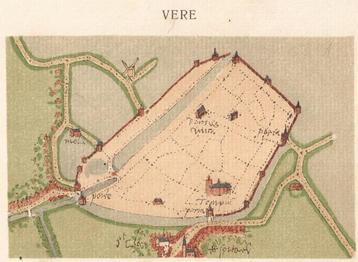Veere Vere Minuutkaartje van de stad door Jacob van Deventer beschikbaar voor biedingen