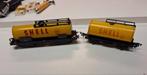 2 stuks shell wagons samen, Gelijkstroom of Wisselstroom, Wagon, Zo goed als nieuw, Ophalen