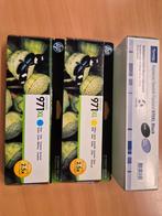 HP 971XL Geel, Cyaan + 970XL Zwart Cartridges, Ophalen of Verzenden