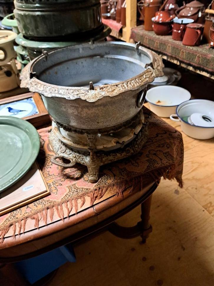 Emaille petroleumstel, Antiek en Kunst, Antiek | Emaille, Ophalen