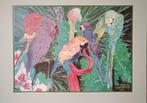 SARA EYESTONE - PARROT JUNGLE - 1988 - Kunstdruk, Antiek en Kunst, Kunst | Litho's en Zeefdrukken, Ophalen