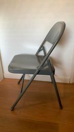 Vintage metalen klapstoel, Huis en Inrichting, Ophalen of Verzenden, Gebruikt, Metaal, Eén