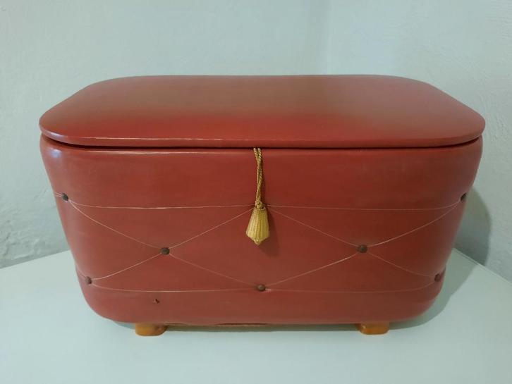 Retro vintage naaibox, Verzamelen, Retro, Huis en Inrichting, Ophalen