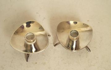 2 vintage kandelaar klein atla denmark verzilverd. beschikbaar voor biedingen