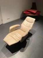 Leren Relaxstoel - Nieuwstaat - Beige/Crème, Huis en Inrichting, Ophalen, Zo goed als nieuw, Leer, 75 tot 100 cm