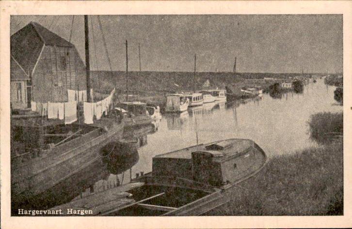Hargen - Hargervaart, Verzamelen, Ansichtkaarten | Nederland, Ongelopen, Noord-Holland, Voor 1920, Ophalen of Verzenden