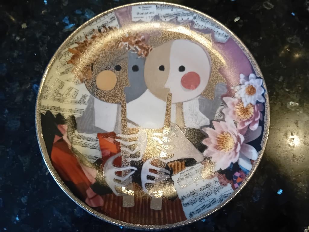 Hutschenreuther 'Die Flötenspieler' Wandbord, Ophalen of Verzenden