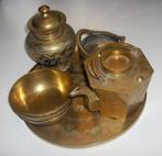 Antiek messing servies delen, Ophalen of Verzenden