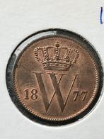 Schitterende cent 1877, Postzegels en Munten, Munten | Nederland, Ophalen of Verzenden, Koning Willem III, 1 cent, Losse munt