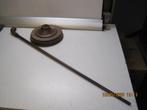 antieke wandelstok met houder uil 90 cm inscriptie anoctu (3, Verzenden
