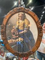 Schilderij 'Melkmeisje' in ovale lijst, Ophalen