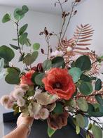Zijde bloemen boeket, Ophalen of Verzenden, Zo goed als nieuw, Binnen