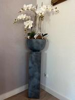 Prachtige vaas met zuil inclusief bloemen, Huis en Inrichting, Woonaccessoires | Zuilen en Pilaren, Ophalen, Nieuw