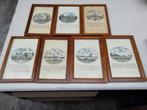 7 oude gravures van Anna Catharina Brouwer, Ophalen of Verzenden
