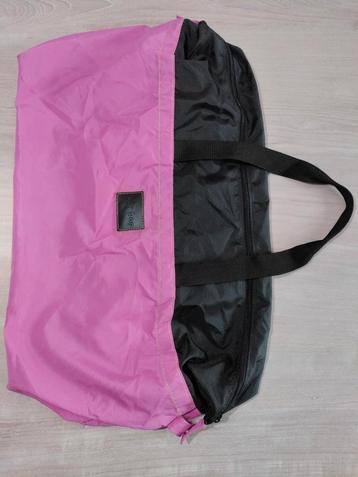 Roze/Zwarte Shopper Jolly bag beschikbaar voor biedingen