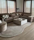 Hoekbank en poef van Atlas Interiors, Ophalen, Gebruikt, Vierpersoons of meer