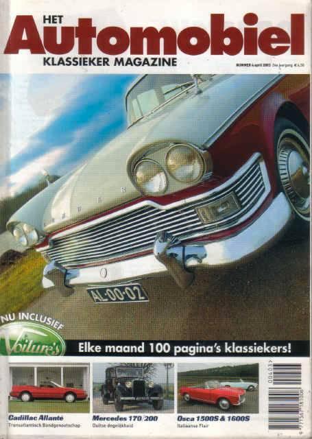 Automobiel 4 2003 : Humber Super Snipe - Cadillac Allante, Boeken, Auto's | Folders en Tijdschriften, Gelezen, Algemeen, Ophalen of Verzenden