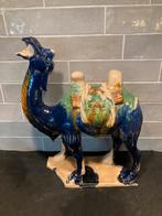 Beeld kameel Chinees Tang, blauw (301025s), Verzamelen, Beelden en Beeldjes, Ophalen of Verzenden, Zo goed als nieuw, Dier