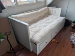 Ikea Hemnes Bedbank / Slaapbank, Huis en Inrichting, Slaapkamer | Bedden, Ophalen, Gebruikt, Wit, Tweepersoons