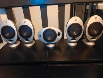 5 KEF HTS2001 Speakers Eitjes Luidsprekers Surround Set beschikbaar voor biedingen