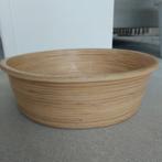 Xxl grote bamboe schaal Scandinavische stijl, Overige materialen, Schaal, Rond, Ophalen of Verzenden