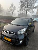 Kia Picanto 1.0 Cvvt 5-DRS 2014 Zwart - Nieuwe APK, Voorwielaandrijving, Stof, 400 kg, Zwart