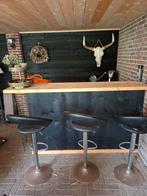 Bar met 4 krukken, Huis en Inrichting, Barren, Ophalen, Gebruikt