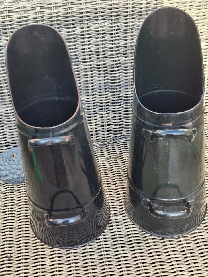 Emaille Kolenkit - Set van 2, Antiek en Kunst, Antiek | Emaille, Ophalen of Verzenden