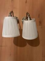 Twee Wandlampen met Stoffen Kap IKEA ÅSTRID, Ophalen of Verzenden, Gebruikt, Stof