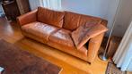 Prachtige leren bank - 200 cm breed, Huis en Inrichting, Banken | Bankstellen, Ophalen, Gebruikt, Driepersoons, Rechte bank