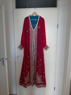 2 delig kaftan van sari stof, roze met turquoise,, Ophalen of Verzenden, Roze, Zo goed als nieuw, Overige typen