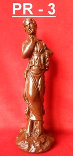 Pr3: Bruin Beeldje van Gips van de Griekse Godin Persephone, Verzamelen, Beelden en Beeldjes, Ophalen of Verzenden, Zo goed als nieuw