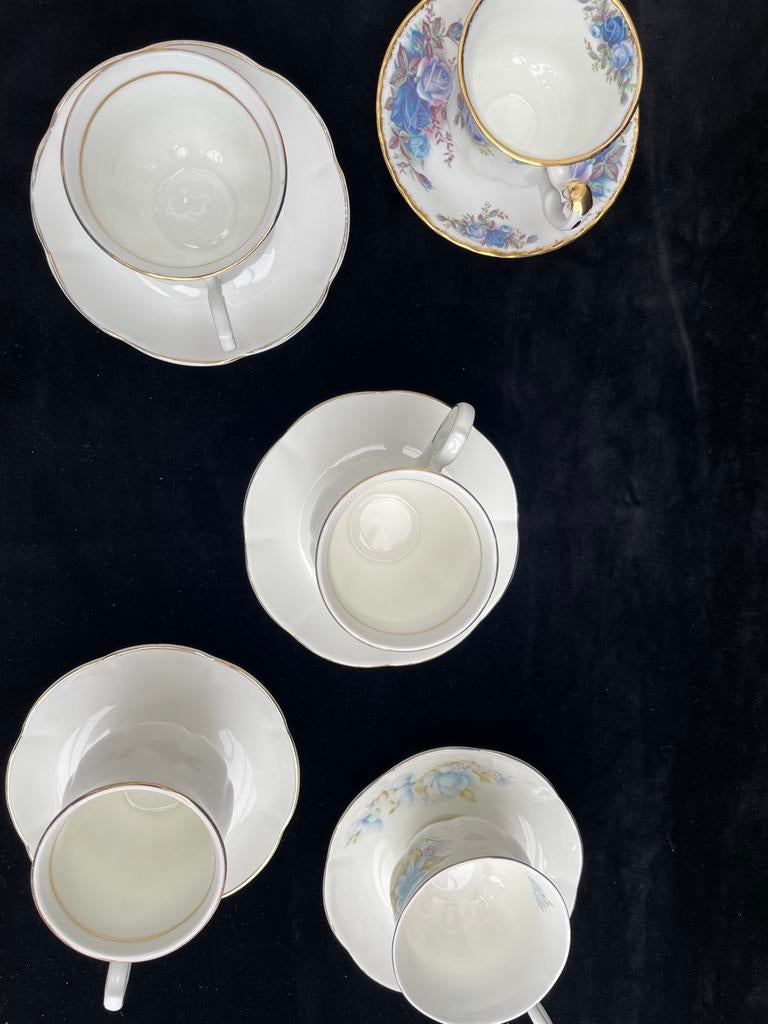 Vintage Cambridge Garden Collection Theekopjes en Schotels, Antiek en Kunst, Antiek | Servies compleet, Ophalen of Verzenden