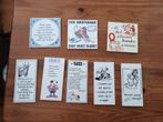 Partij Vintage Tegeltjes met Spreuken - Set van 9, Ophalen of Verzenden, Gebruikt
