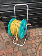 Gardena Tuinslanghaspel met slang, Tuin en Terras, Tuinslangen, Ophalen, Gebruikt, Tuinslanghaspel