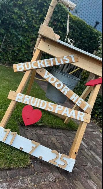 Bruiloft - bucketlist / gastenboek beschikbaar voor biedingen