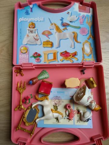 Playmobil koffertje 5892 sprookjesprinses eenhoorn beschikbaar voor biedingen