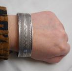 Prachtige zilveren vintage unisex klemarmband nr.1125, Sieraden, Tassen en Uiterlijk, Armbanden, Ophalen of Verzenden, Zo goed als nieuw