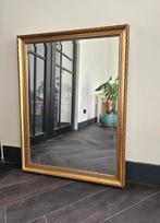 Vintage grote spiegel gouden lijst, Huis en Inrichting, Woonaccessoires | Spiegels, Minder dan 100 cm, Rechthoekig, Zo goed als nieuw